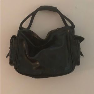 Black leather Miu Miu purse